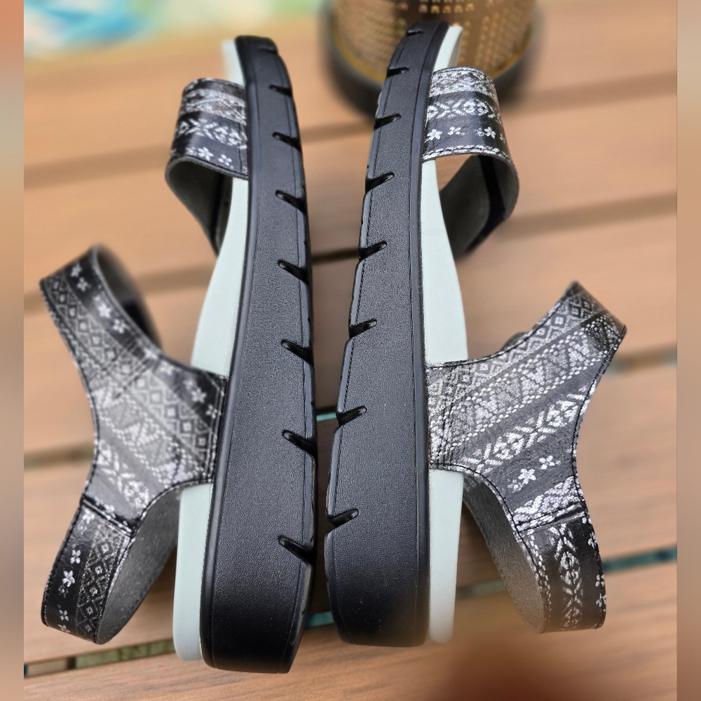 Women's ALEGRIA Sandal Open Toe Black Sandals Size 42/ 10.5-11 - Picture 6 of 9